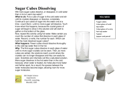 Sugar Cubes Dissolving