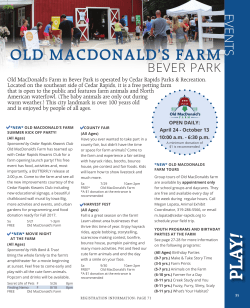 Old MacDonald`s Farm - City of Cedar Rapids