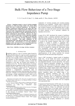 Bulk Flow Behaviour of a Two