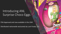 Introducing ANL Surprise Choco Eggs