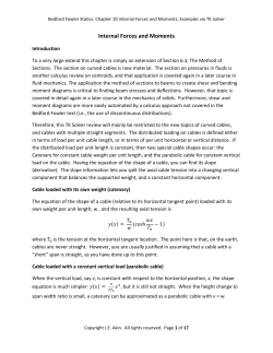 Internal Forces and Moments