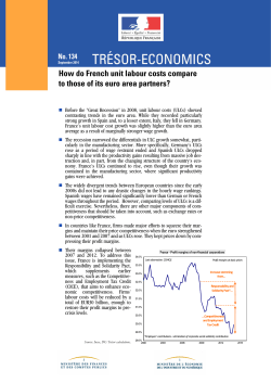 How do French unit labour costs compare to those of its euro area