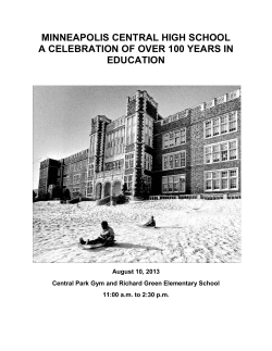 files/Centennial Program - Minneapolis Central High School