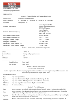 Material Safety Data Sheet Tetraphenylcyclopentadienone MSDS
