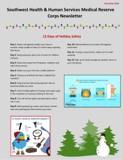 SWHHS December 2016 - Southwest Health and Human Services