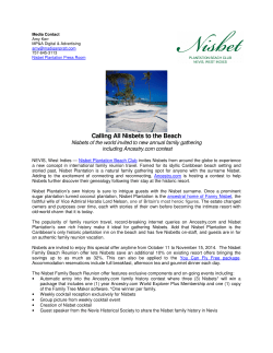 Calling All Nisbets to the Beach