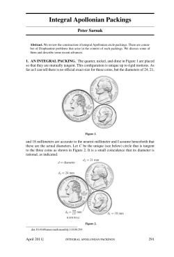 Integral Apollonian Packings - IAS School of Mathematics