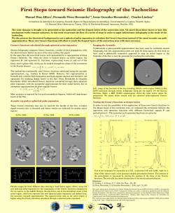 First Steps toward Seismic Holography of the Tachocline