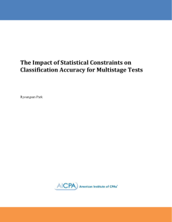 The Impact of Statistical Constraints on Classification