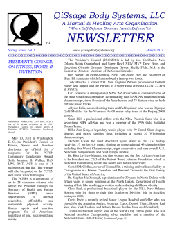 Spring Issue 2011 - QiSsage Body Systems, LLC