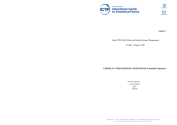 EMERGENCY PREPAREDNESS AND RESPONSE - Indico