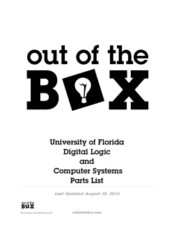 University of Florida Digital Logic and Computer Systems Parts List
