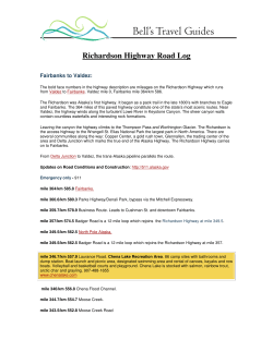 Richardson Highway Road Log - bellsalaska.com