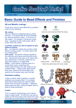 Basic Guide to Bead Effects and Finishes