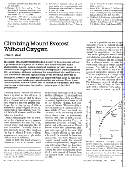 Climbing Mount Everest Without Oxygen
