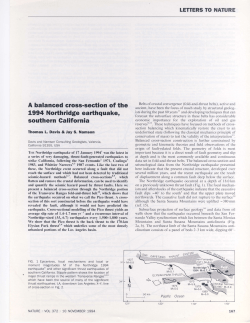 A Balanced Cross-Section of the 1994 Northridge