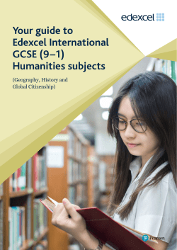 (9&ndash;1) Humanities subjects - Edexcel