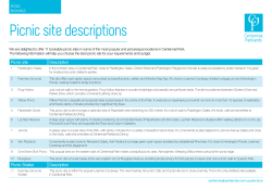 picnic site descriptions
