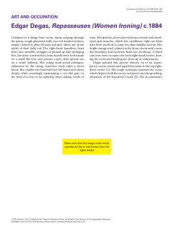 Edgar Degas, Repasseuses (Women Ironing) c