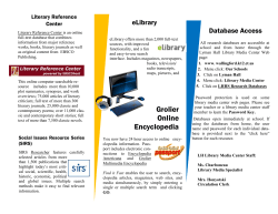 Grolier Online Encyclopedia - Wallingford Public Schools