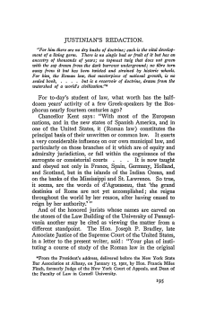 Justinian`s Redaction - Penn Law: Legal Scholarship Repository