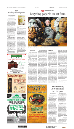 Recycling paper is an art form