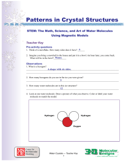Patterns in Crystal Structures
