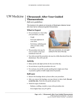 After Your Guided Thoracentesis