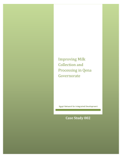 Improving Milk Collection and Processing in Qena Governorate