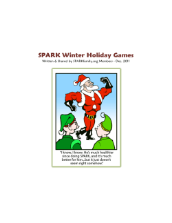SPARK Winter Holiday Games Cover