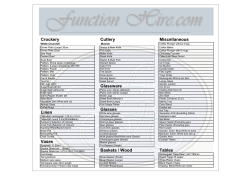 Function Hire Hermanus