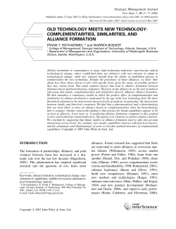 (2008). Old technology meets new technology: Complementarities