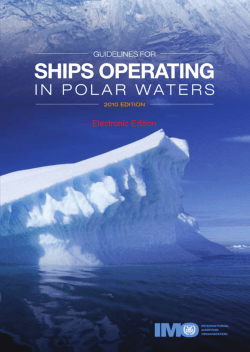 ships operating in polar waters - International Maritime Organization
