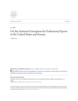 On the Antitrust Exemption for Professional