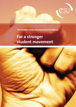 The Student Union Development Handbook