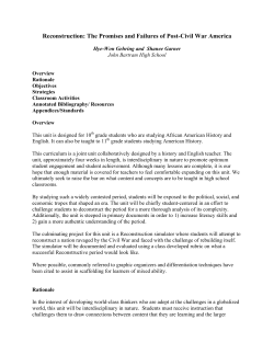 Reconstruction - Teachers Institute of Philadelphia