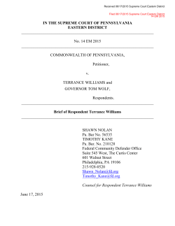 June 17, 2015 - Respondent`s Brief