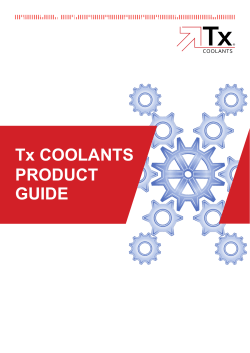 Tx COOLANTS PRODUCT GUIDE