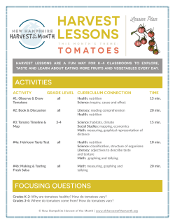 Lesson Plan - NH Harvest of the Month