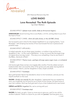 LOVE RADIO Love Revealed: The Ruth Episode