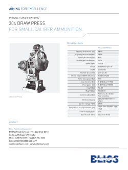 304 draw press. for small caliber ammunition.