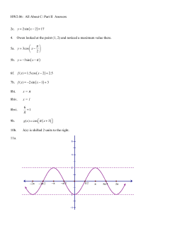 HW2.06: All About C: Part II Answers 2c. y = 2sin x &minus; 2 4. Owen
