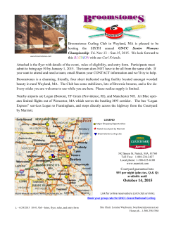 October 14, 2015 - Broomstones Curling Club