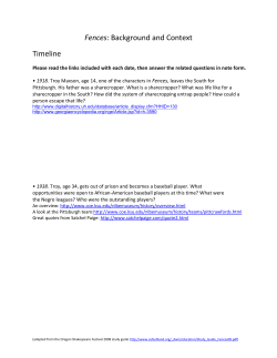 Fences: Background and Context Timeline