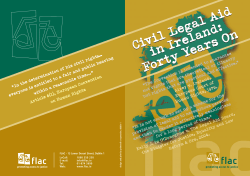 Civil Legal aid in Ireland: 40 years on
