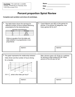 Percent proportion Spiral Review