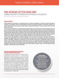 PAN-AfrICAN CoTToN roAD MAP