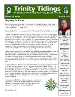 March - Trinity Presbyterian Church | Cherry Hill, NJ