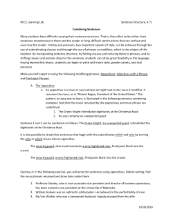 6/28/2010 HFCC Learning Lab Sentence Structure, 4.71 Combining