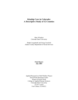 Kinship Care Descriptive Study